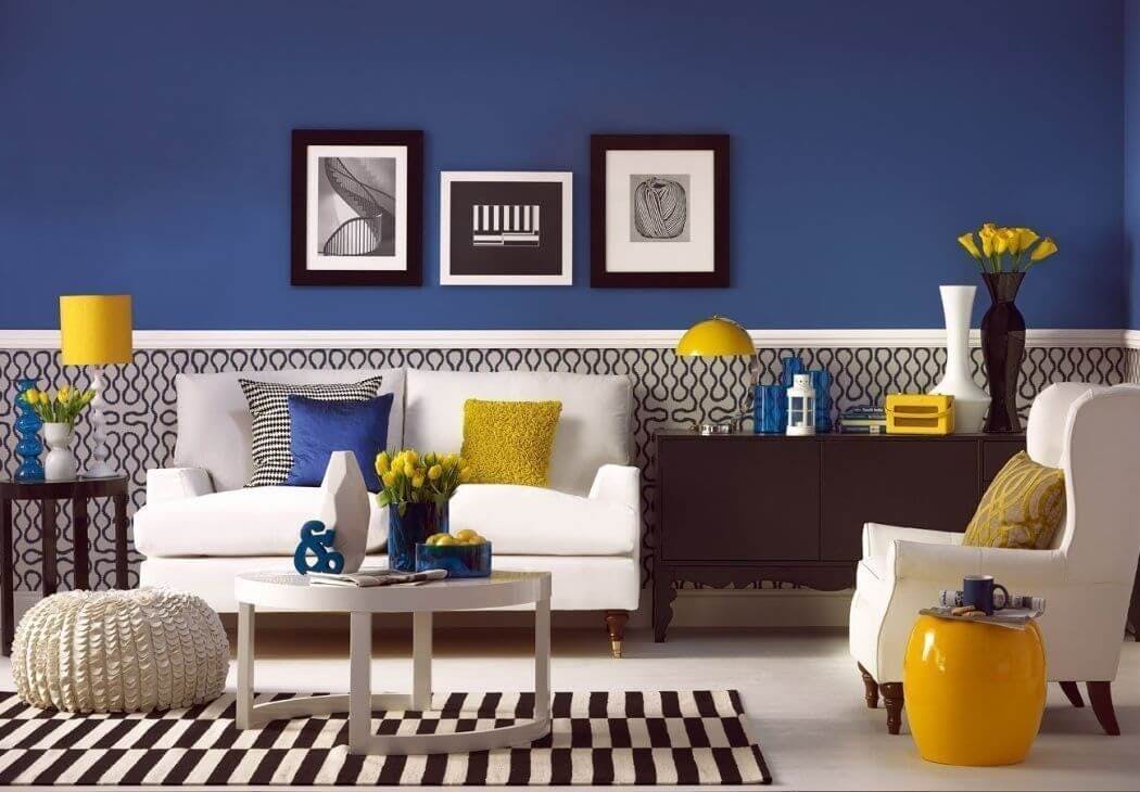 Couleur bleue tendance décoration