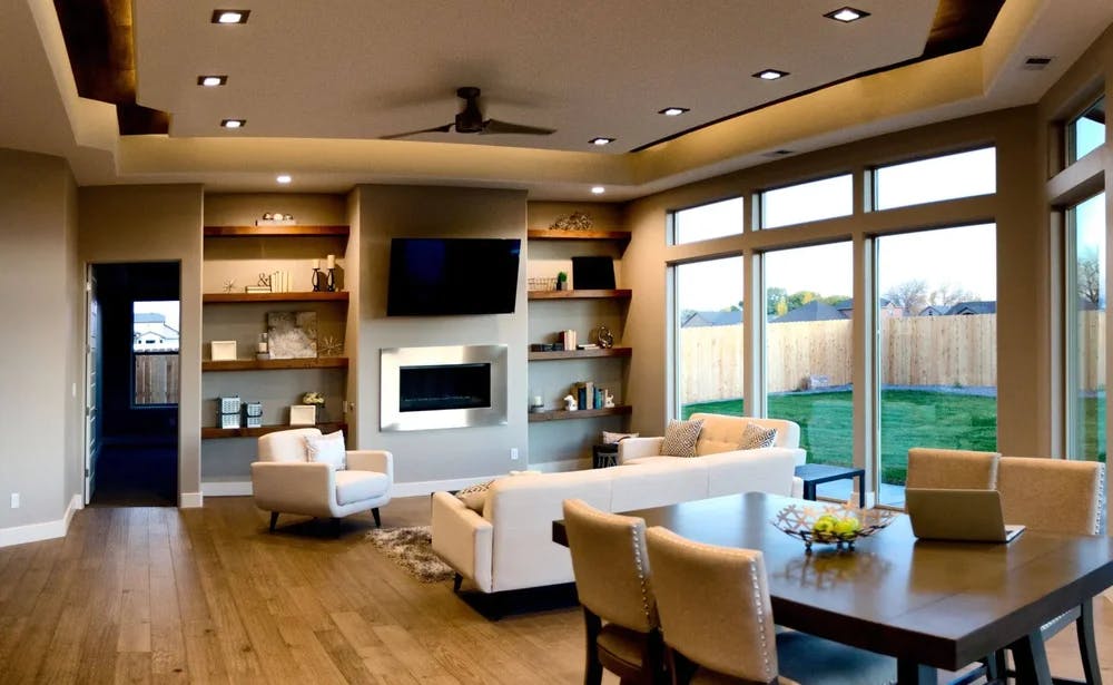 séjour rénové fenêtres