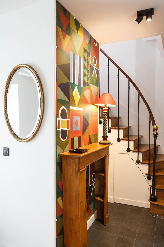 Vue escalier d'un appartement de 65 m²