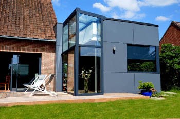 Extension maison acier