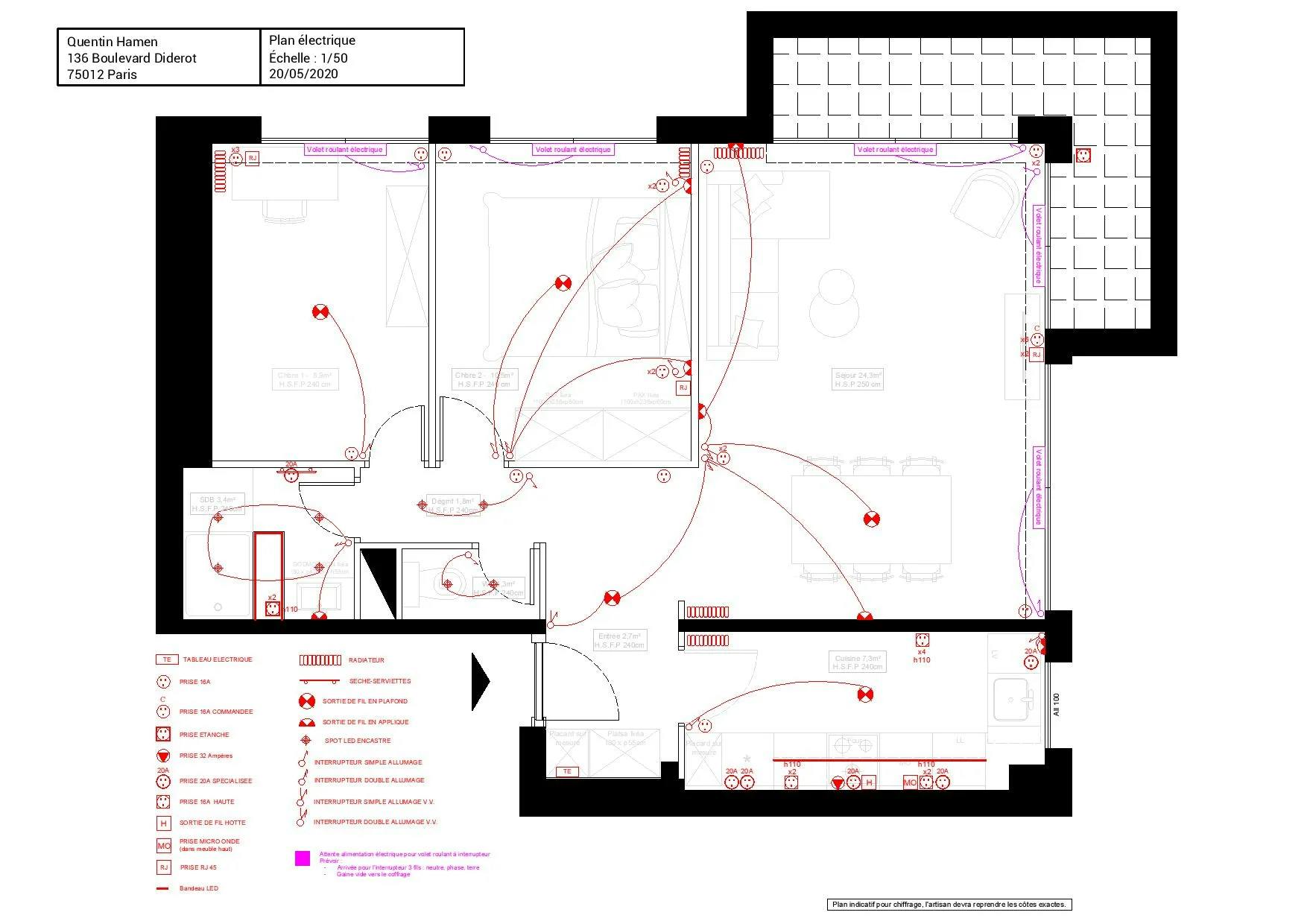 Plan archi électricité