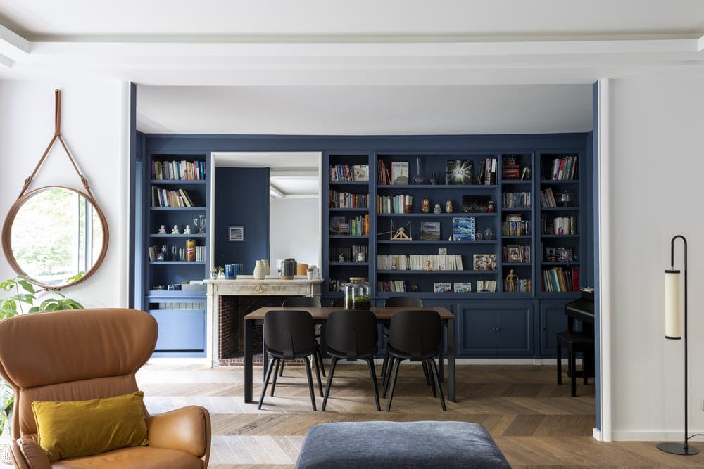 bibliothèque salle à manger