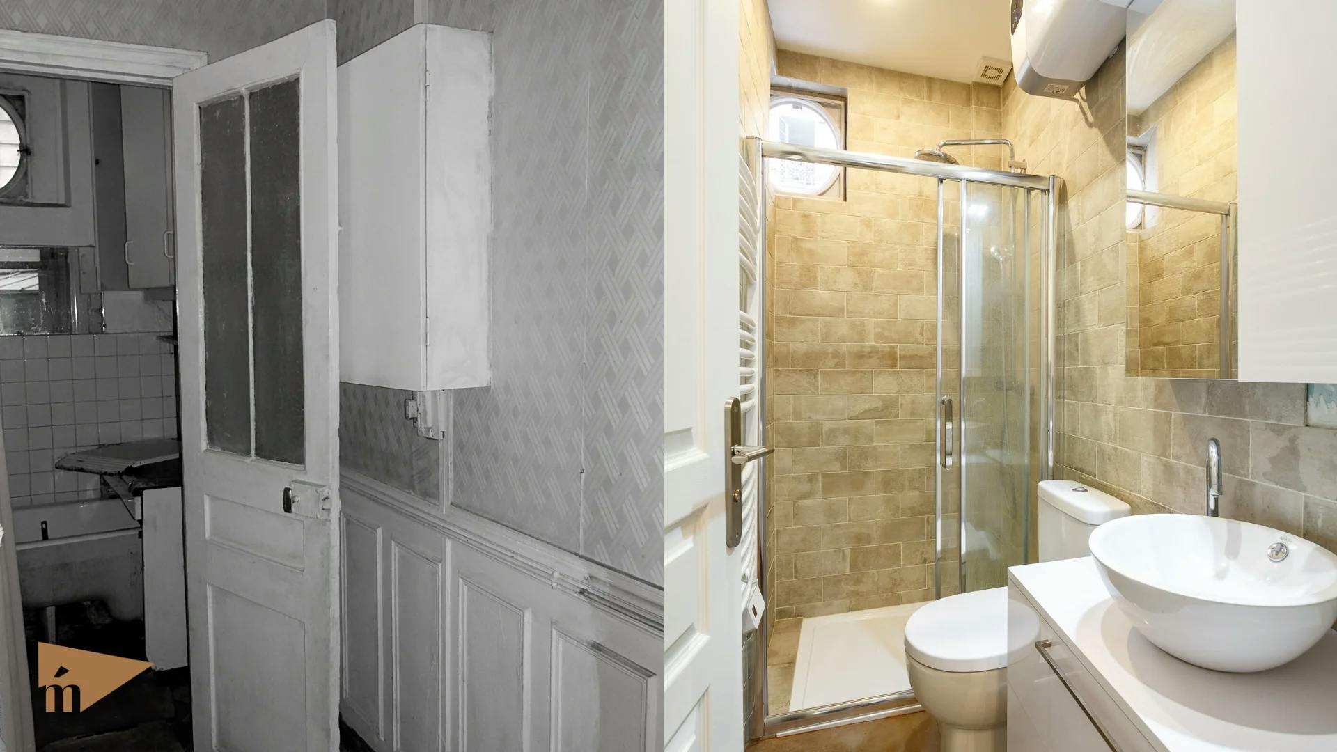 avant et après rénovation salle de bain