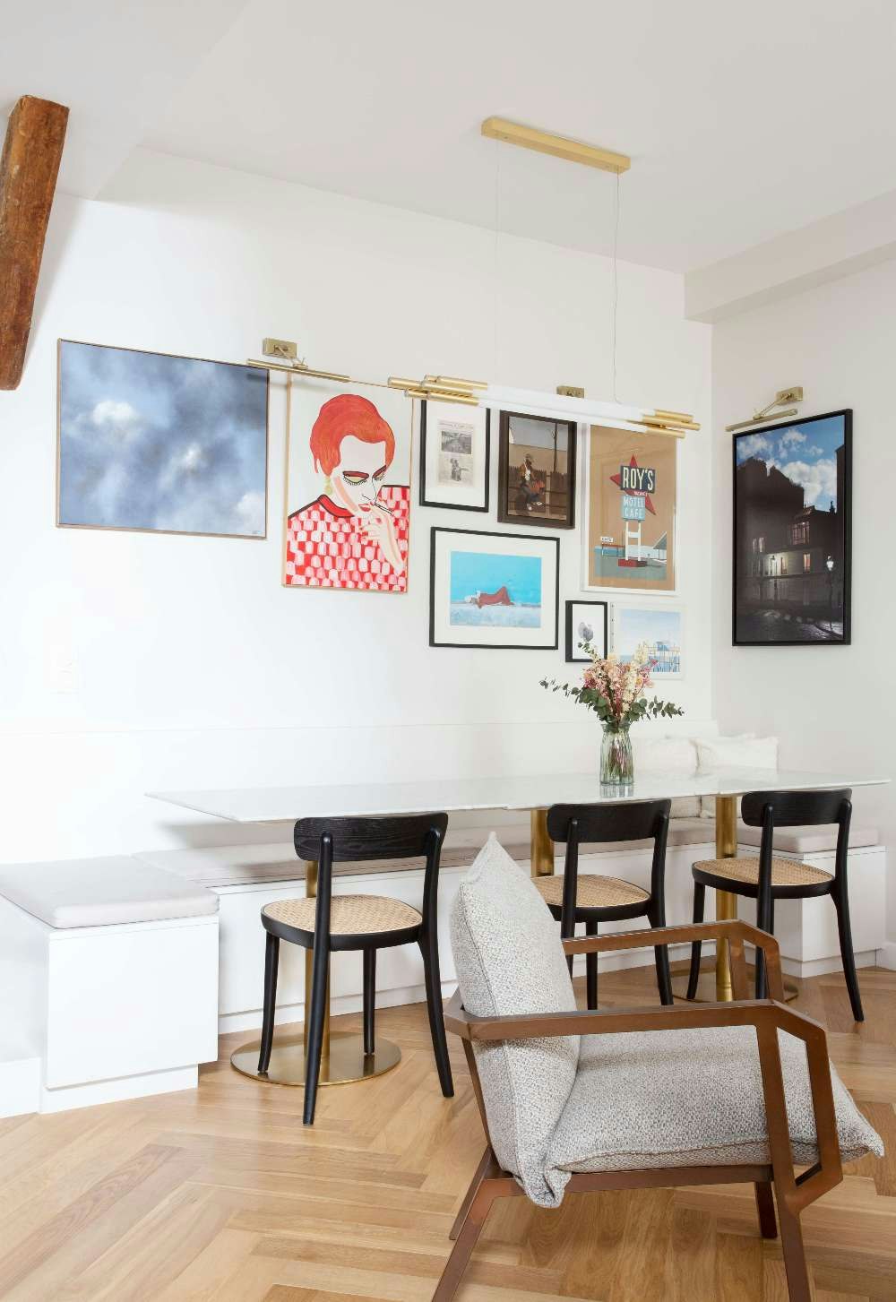 Rénovation d'un appartement de 60 m² à Paris 11 - table salle à manger