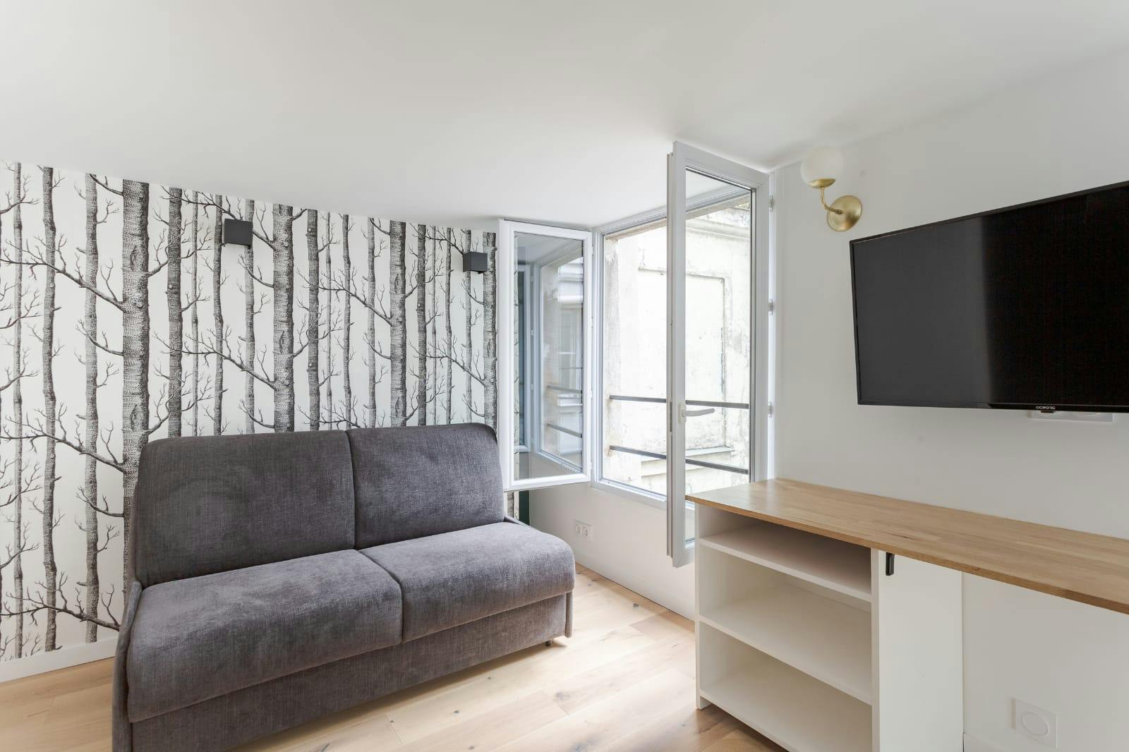 Espace salon studio 15 m²