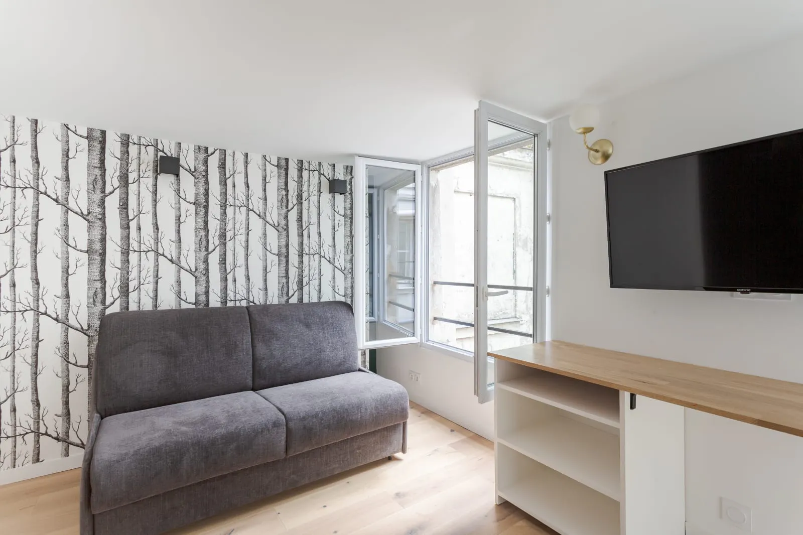 Espace salon studio 15 m²