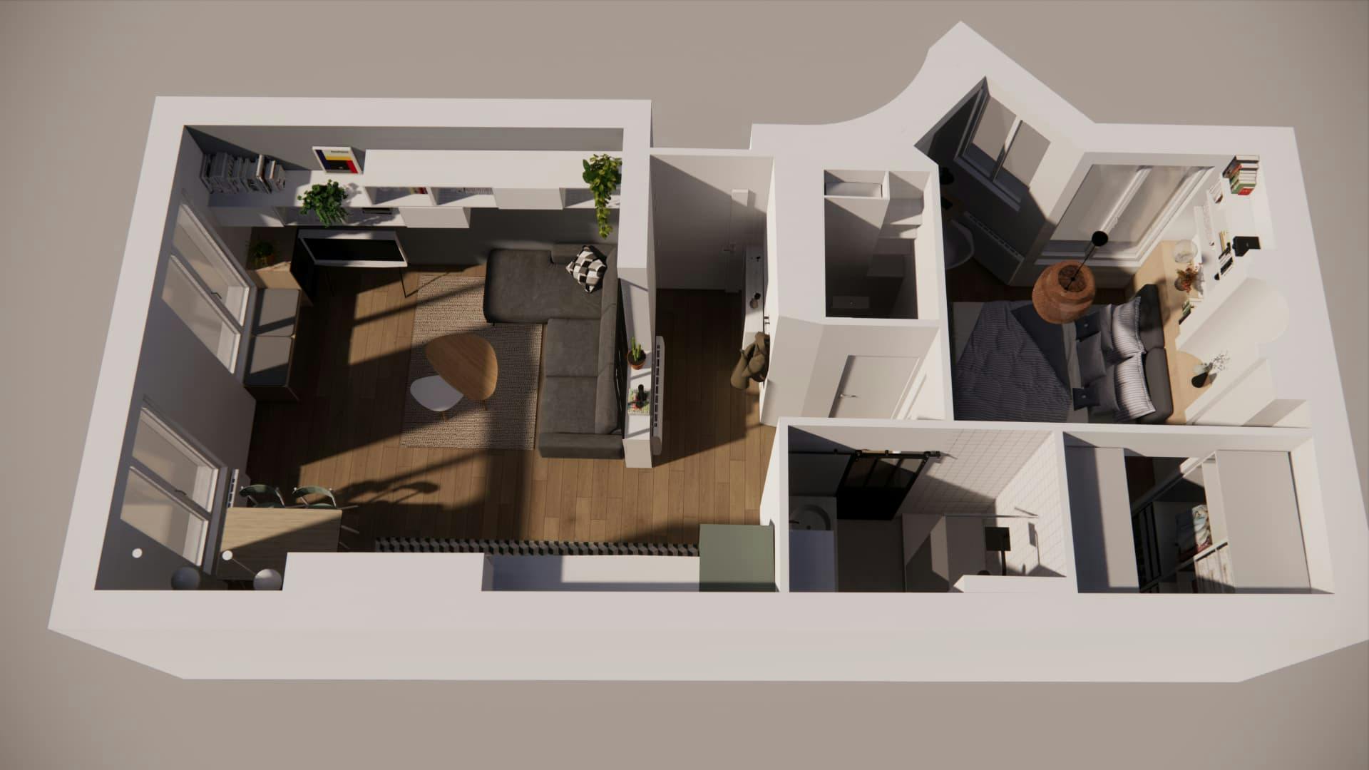 architecte d'intérieur plan 3D