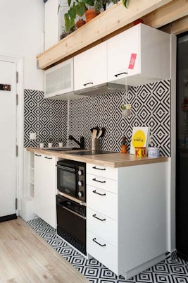 Rénovation cuisine studio de 18 m² à Paris 18