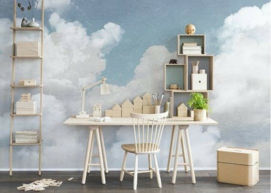 Papier peint thème nuage