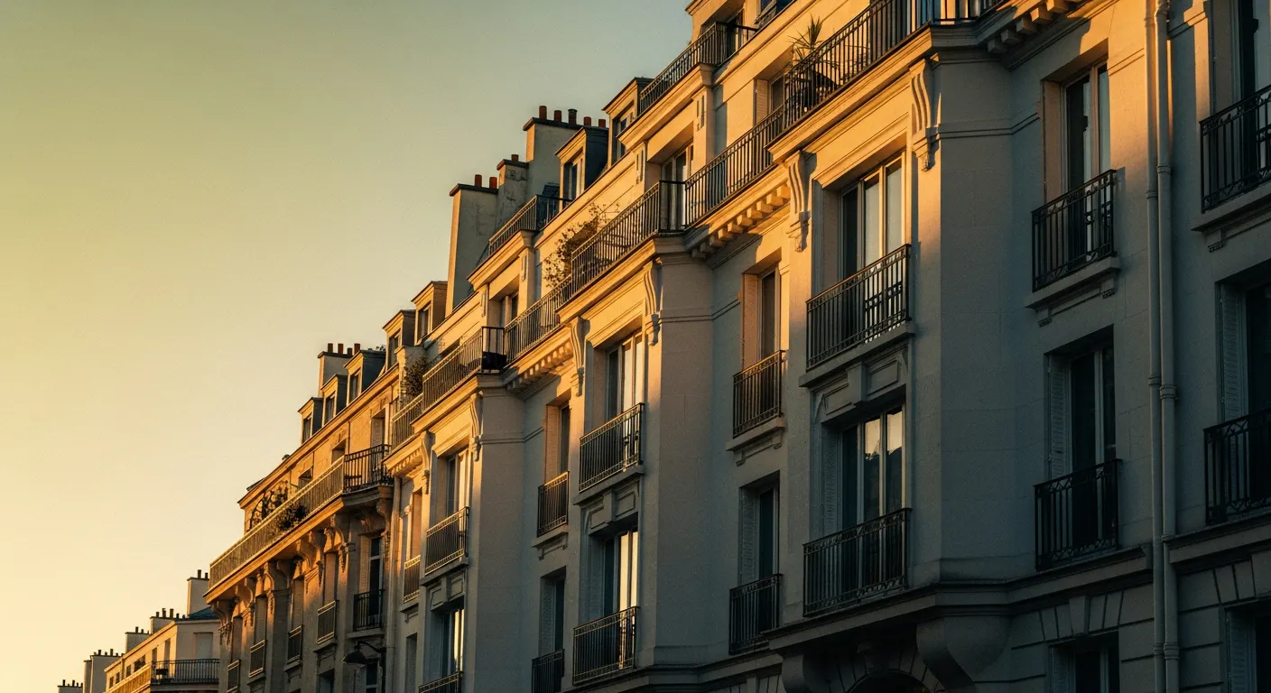 Façade d'immeuble en copropriété parisienne bien entretenue