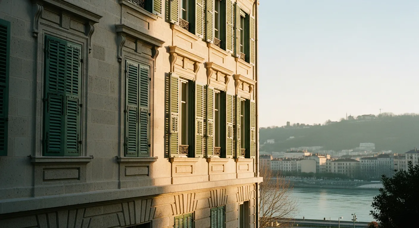 Immeuble haussmannien rénové à Lyon Croix-Rousse