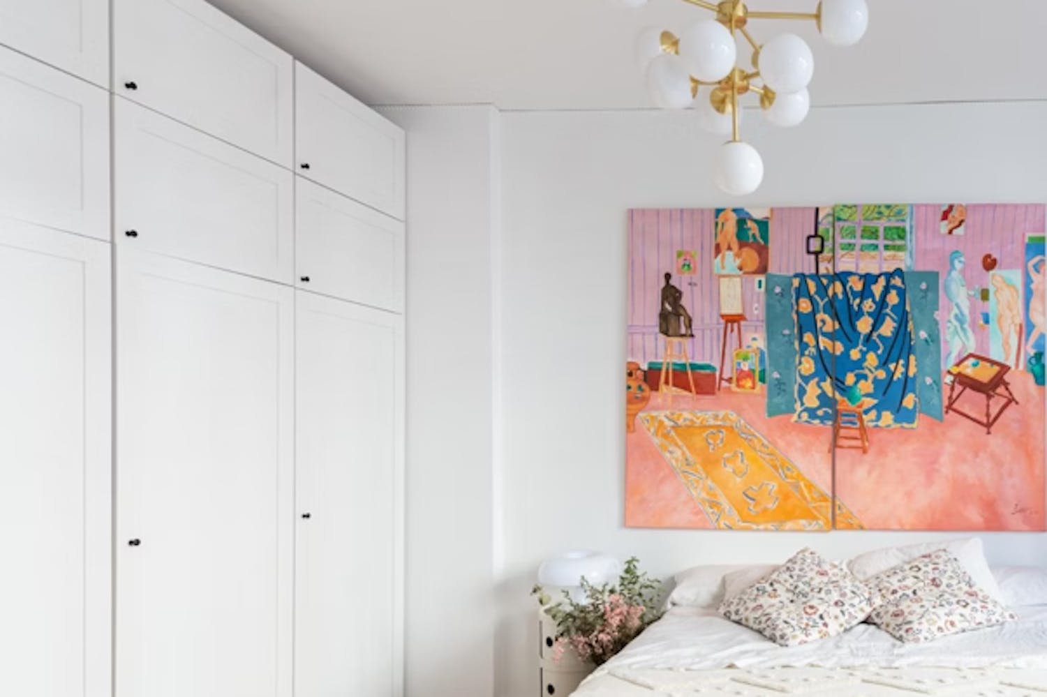 Décor mural pour une chambre moderne et douce  Deco chambre a coucher,  Idée chambre, Deco chambre parental