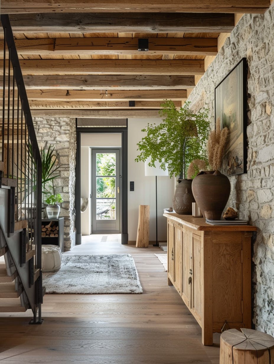 Couloir d'une maison rénovée