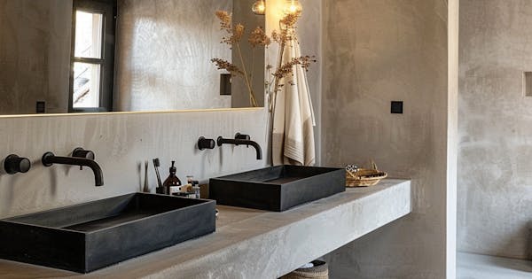 Béton Ciré dans la Salle de Bain