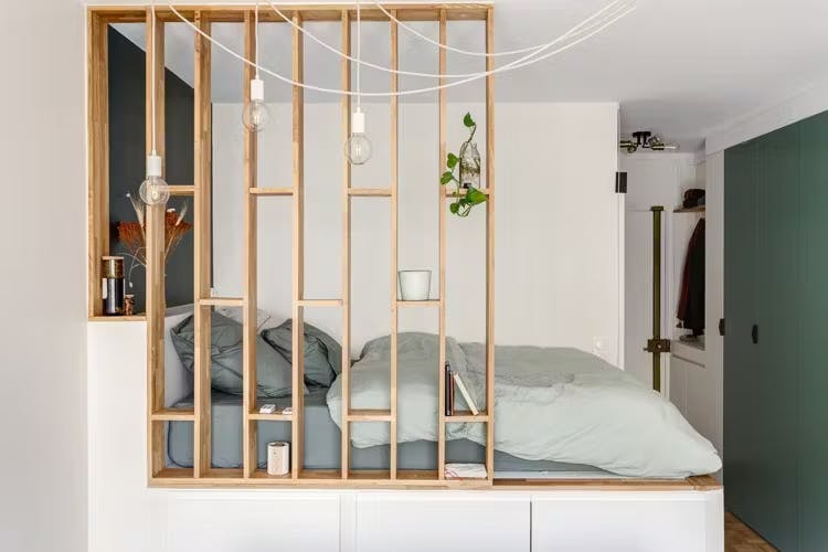 Chambre optimisée avec claustra