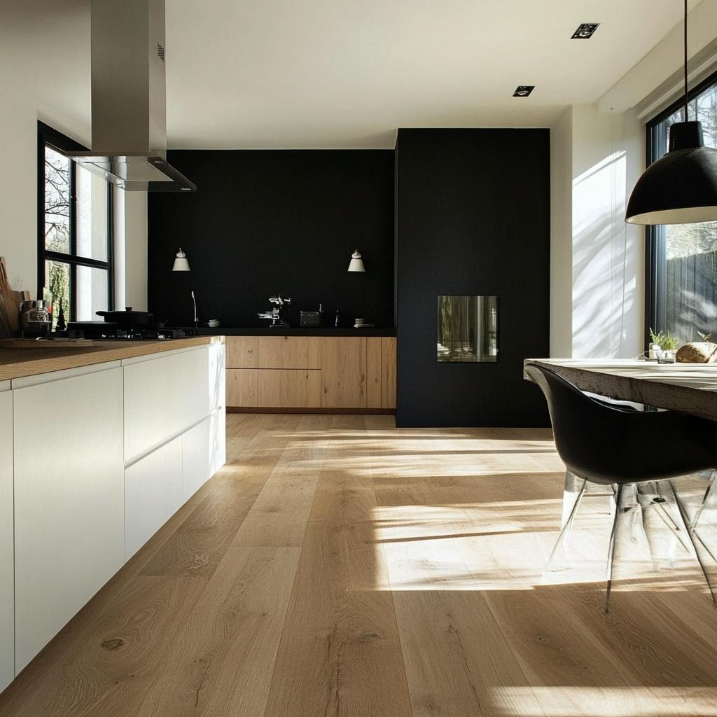 Cuisine avec parquet flottant