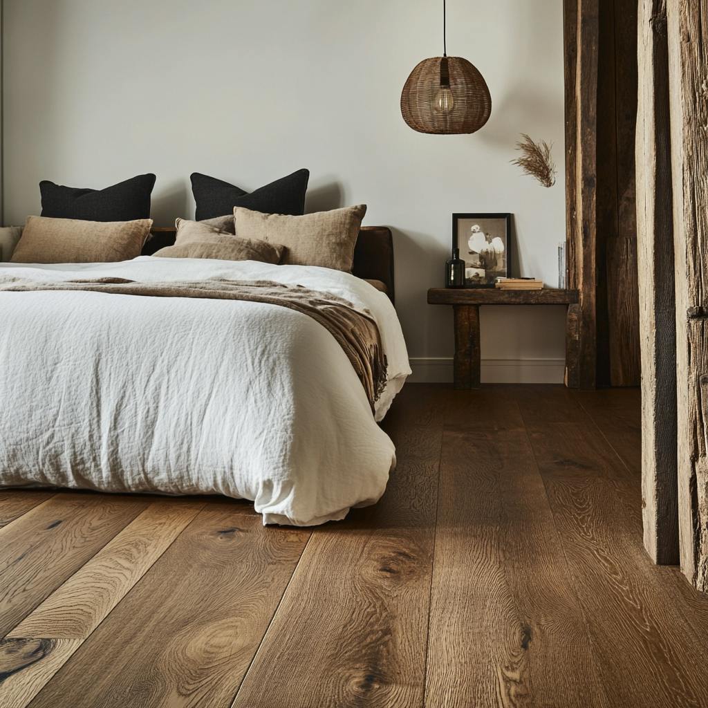 Chambre avec parquet massif