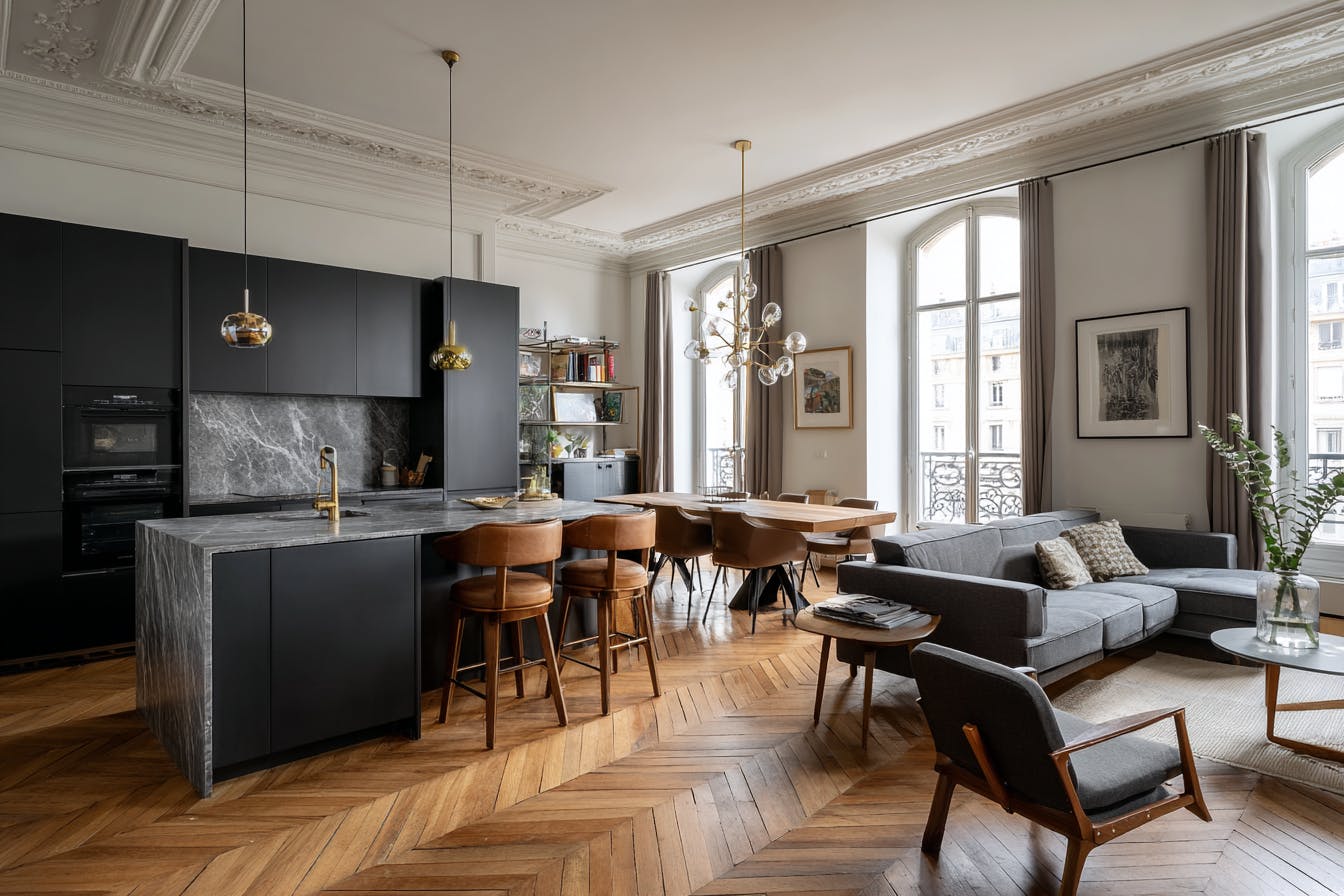 Intérieur appartement saint ouen