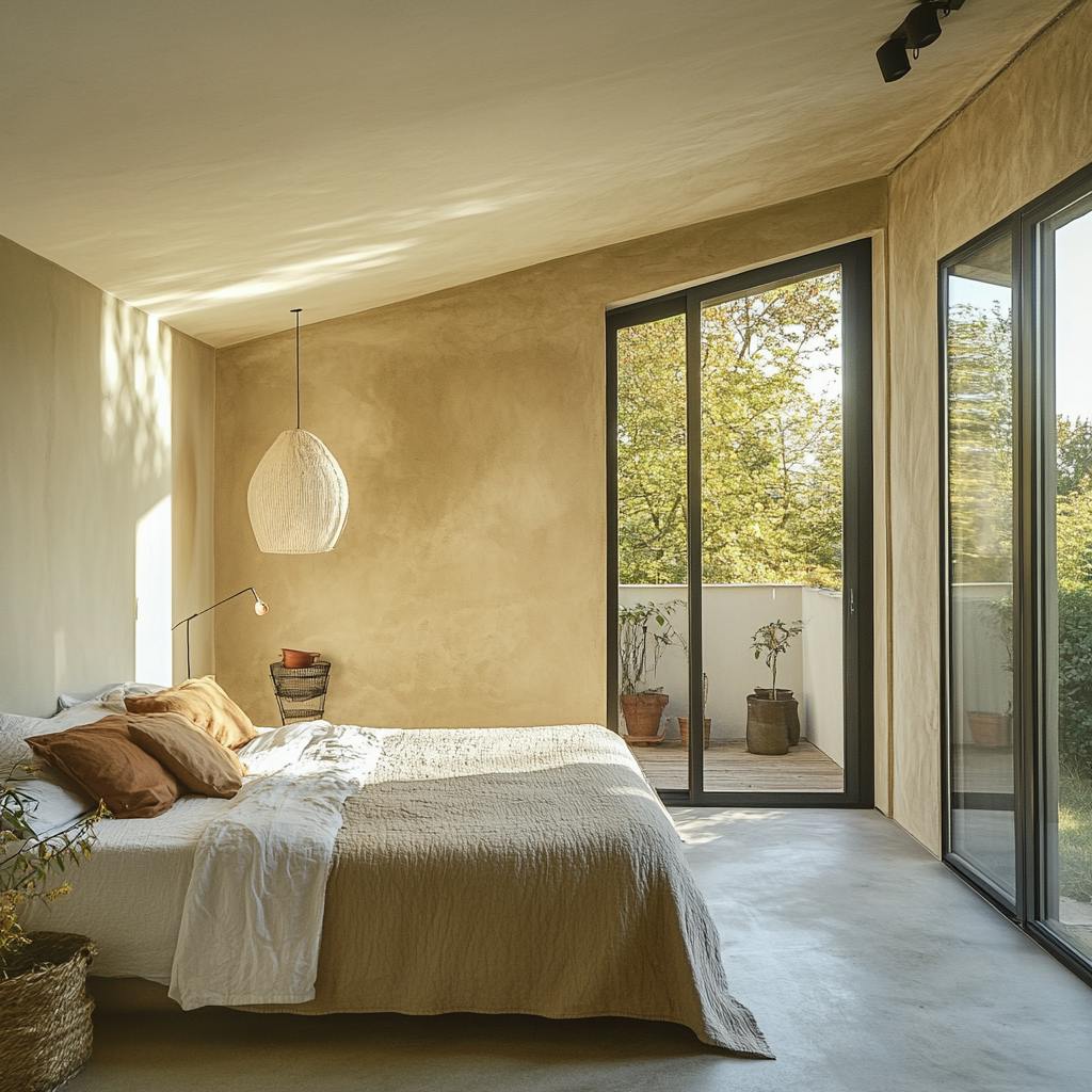 chambre épurée vintage