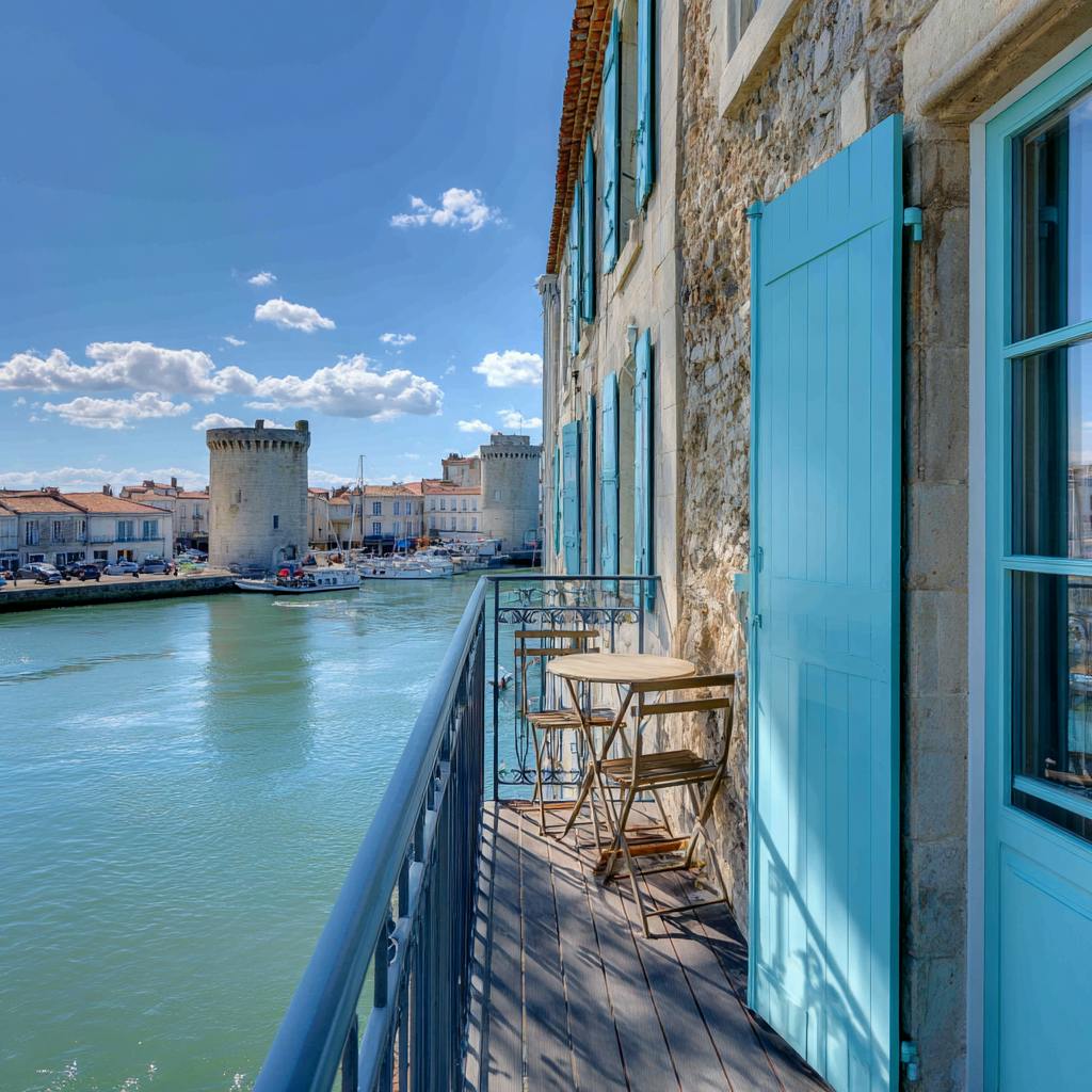 Balcon vue port