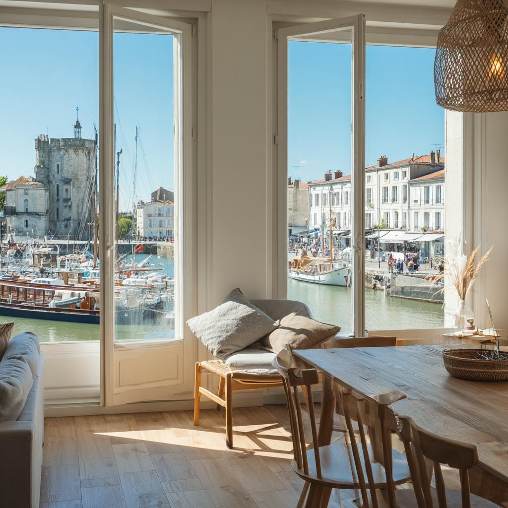 Séjour lumineux port