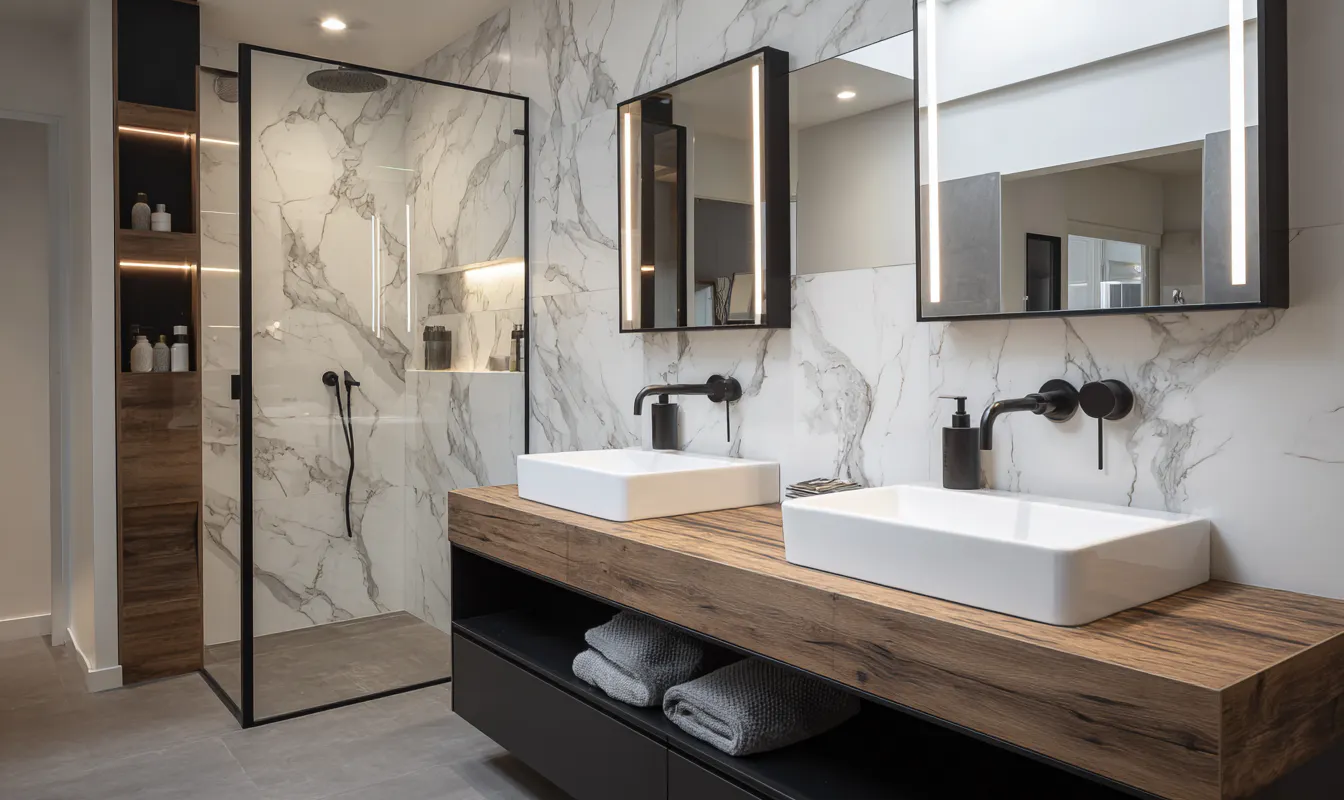 Salle de bain de luxe appartement
