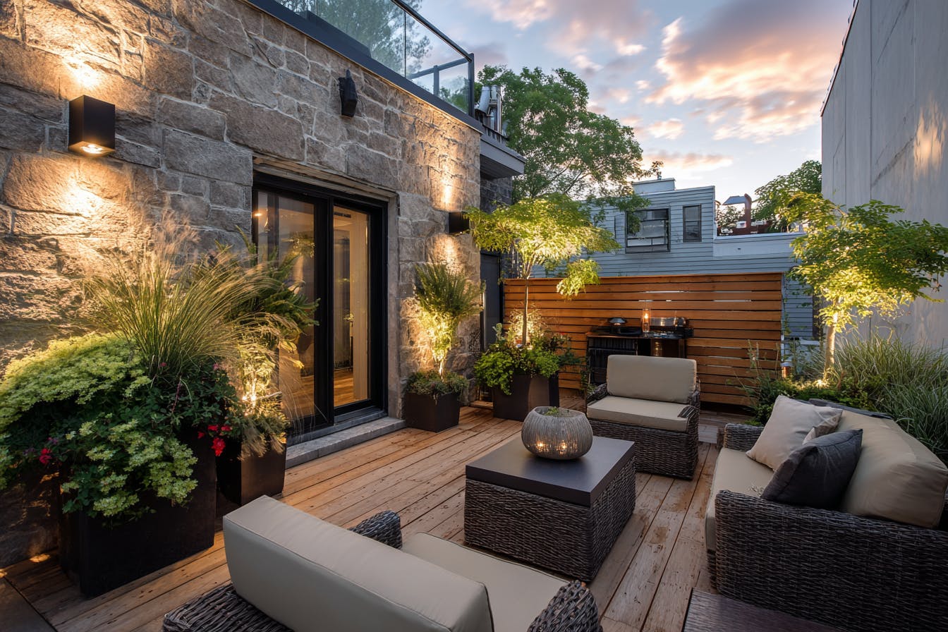 Petite terrasse extérieure