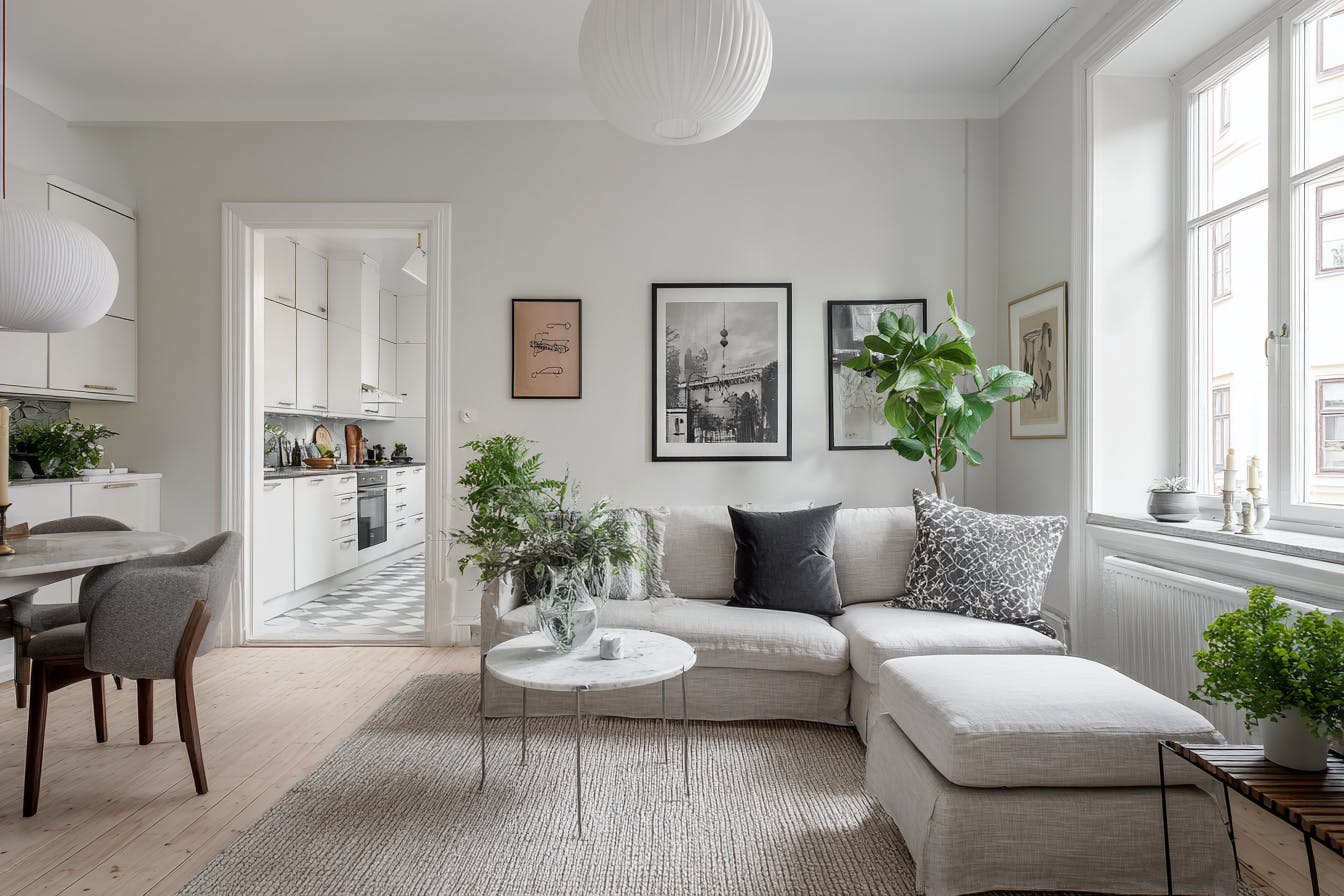 Intérieur appartement scandinave
