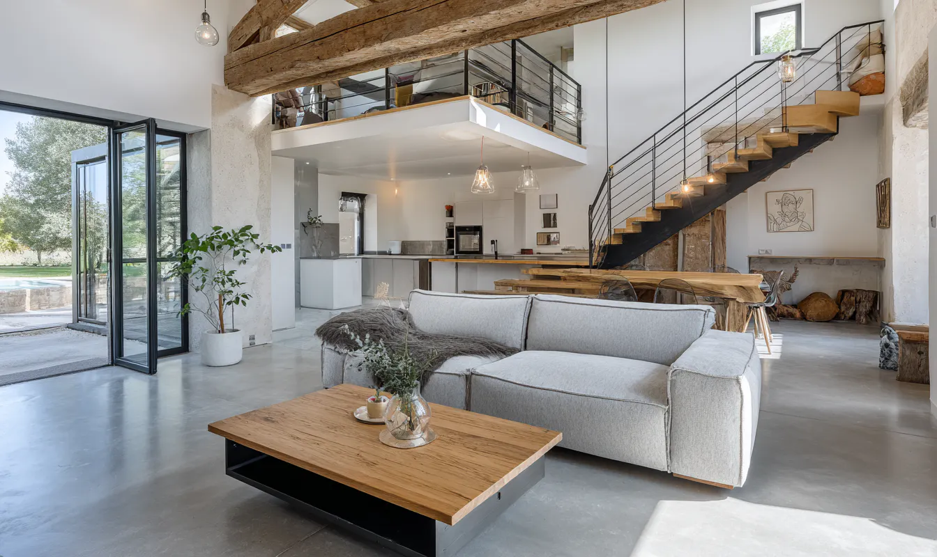 Intérieur grange moderne