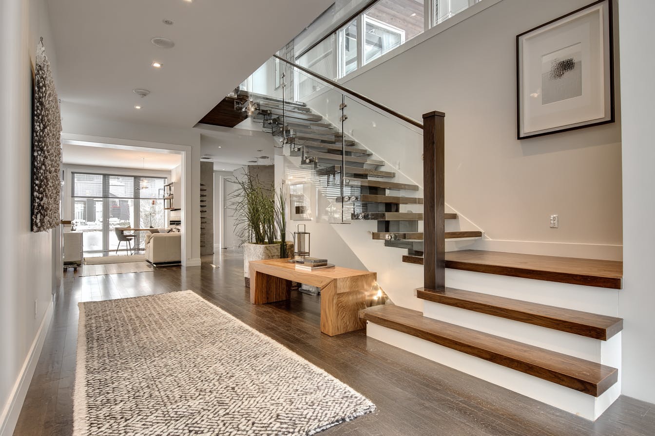 Escalier en bois moderne