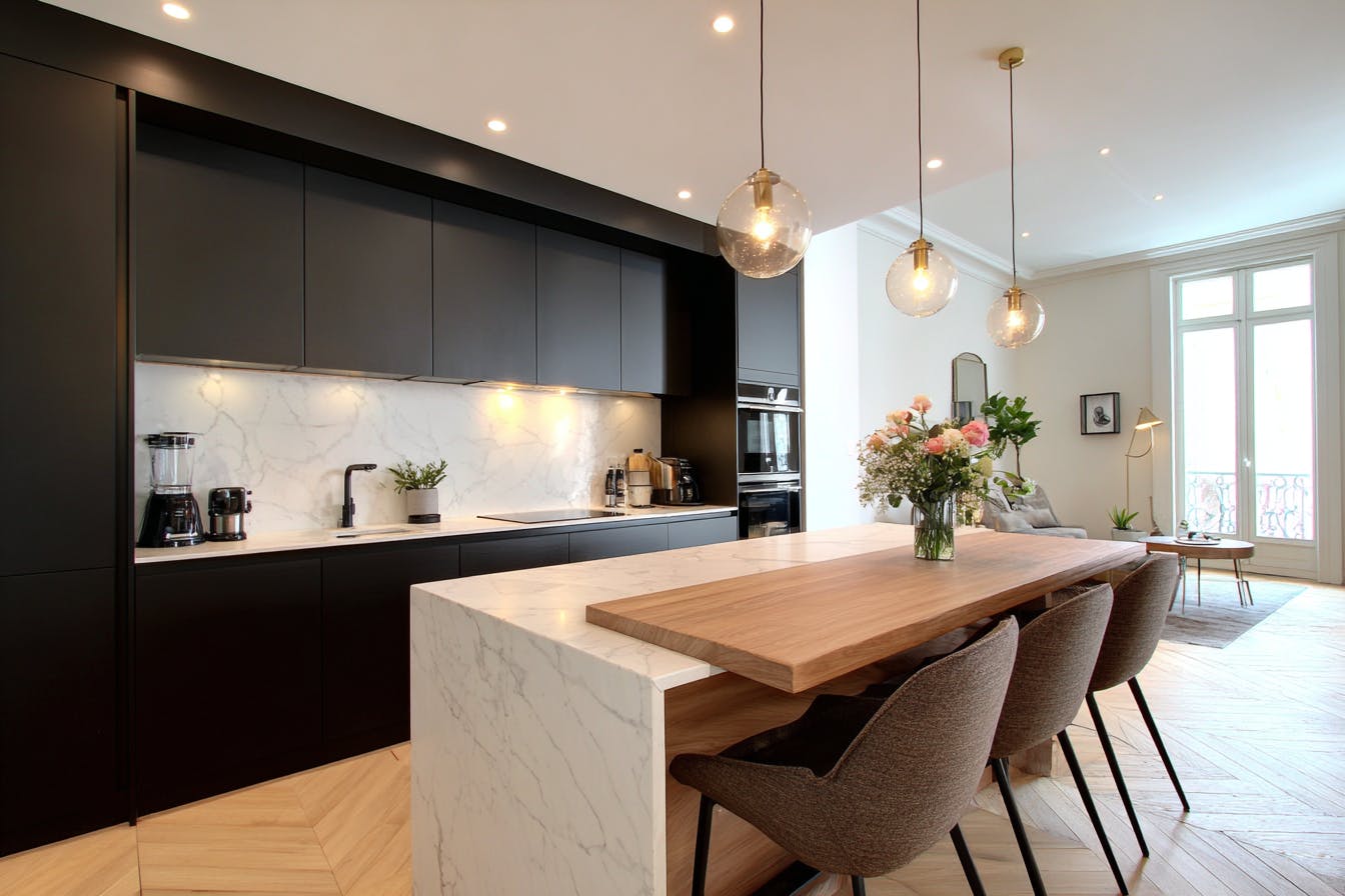 Cuisine sur mesure appartement