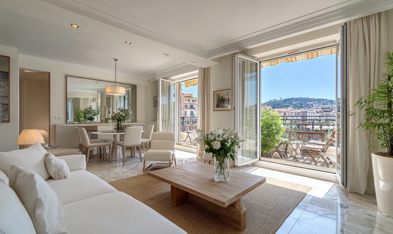 Intérieur lumineux à Nice