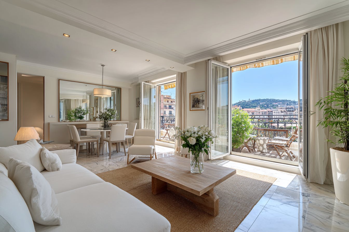 Intérieur lumineux à Nice