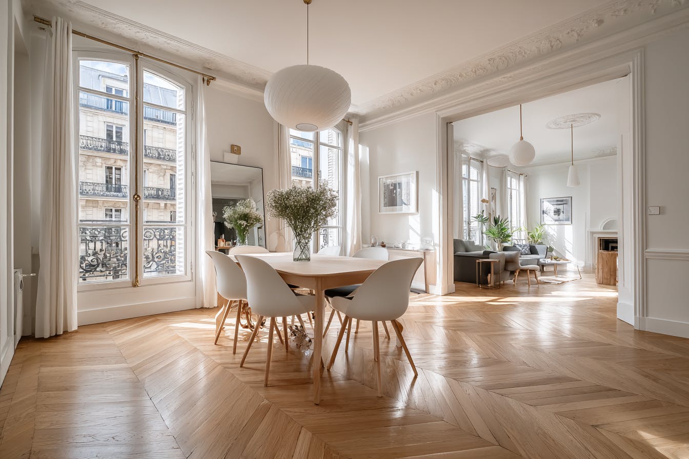 Intérieur appartement moderne paris 20ème 