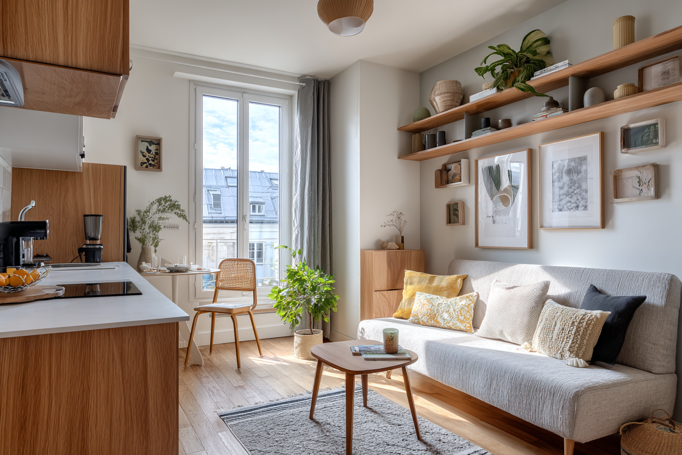 Aménagement studio 15m²