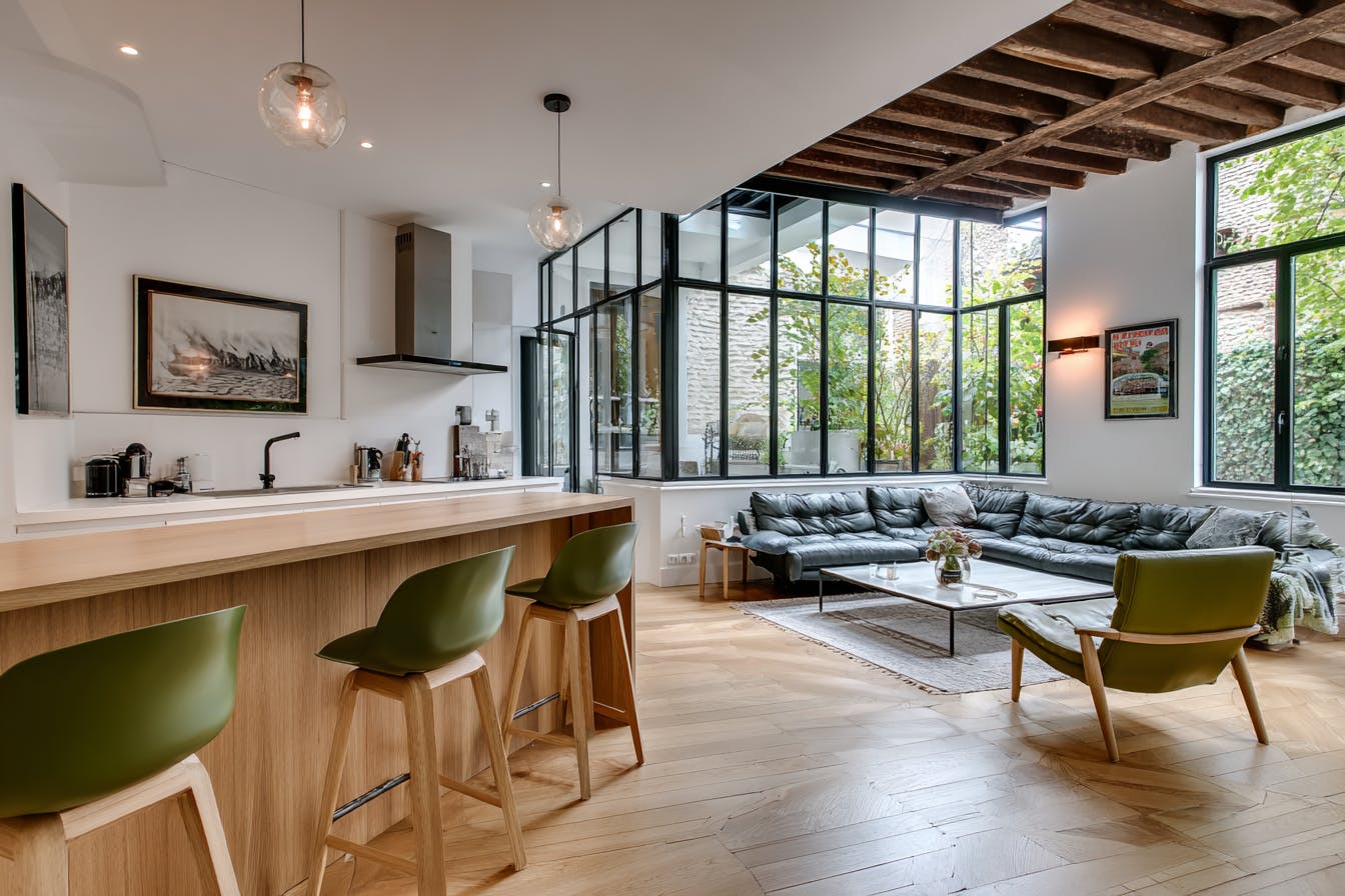 Intérieur rénové à Asnières-sur-seine