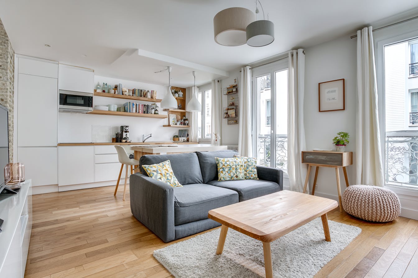 Intérieur rénové 