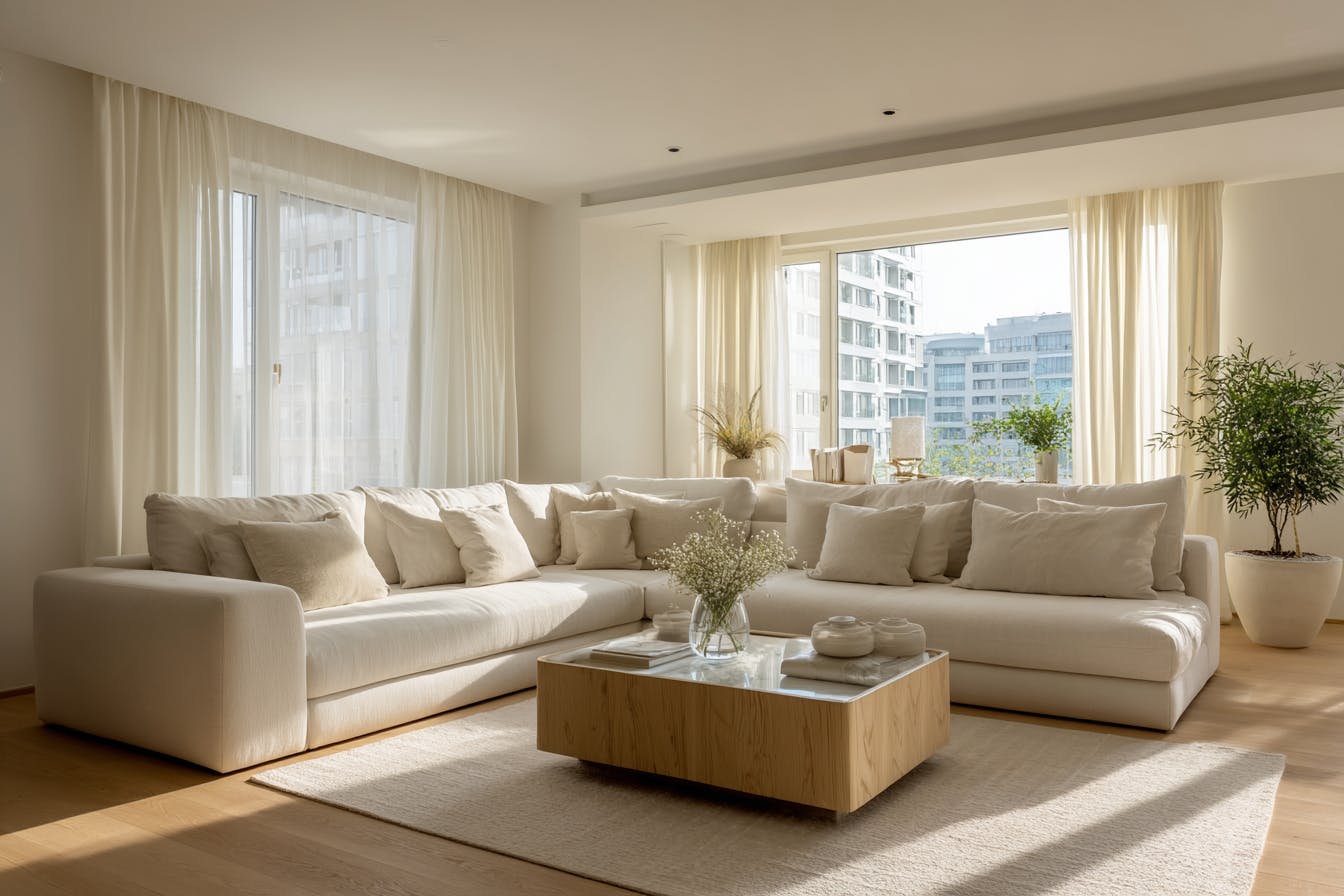 Salon décoration contemporaine