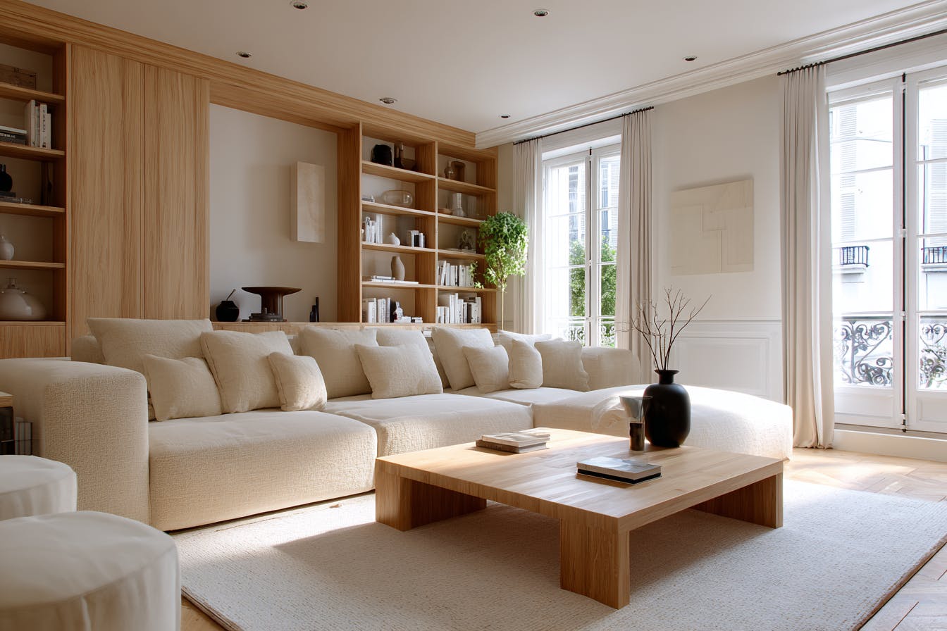 Salon décoration contemporaine