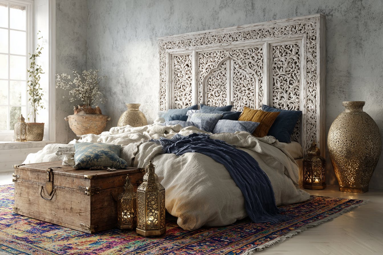 Chambre décoration orientale