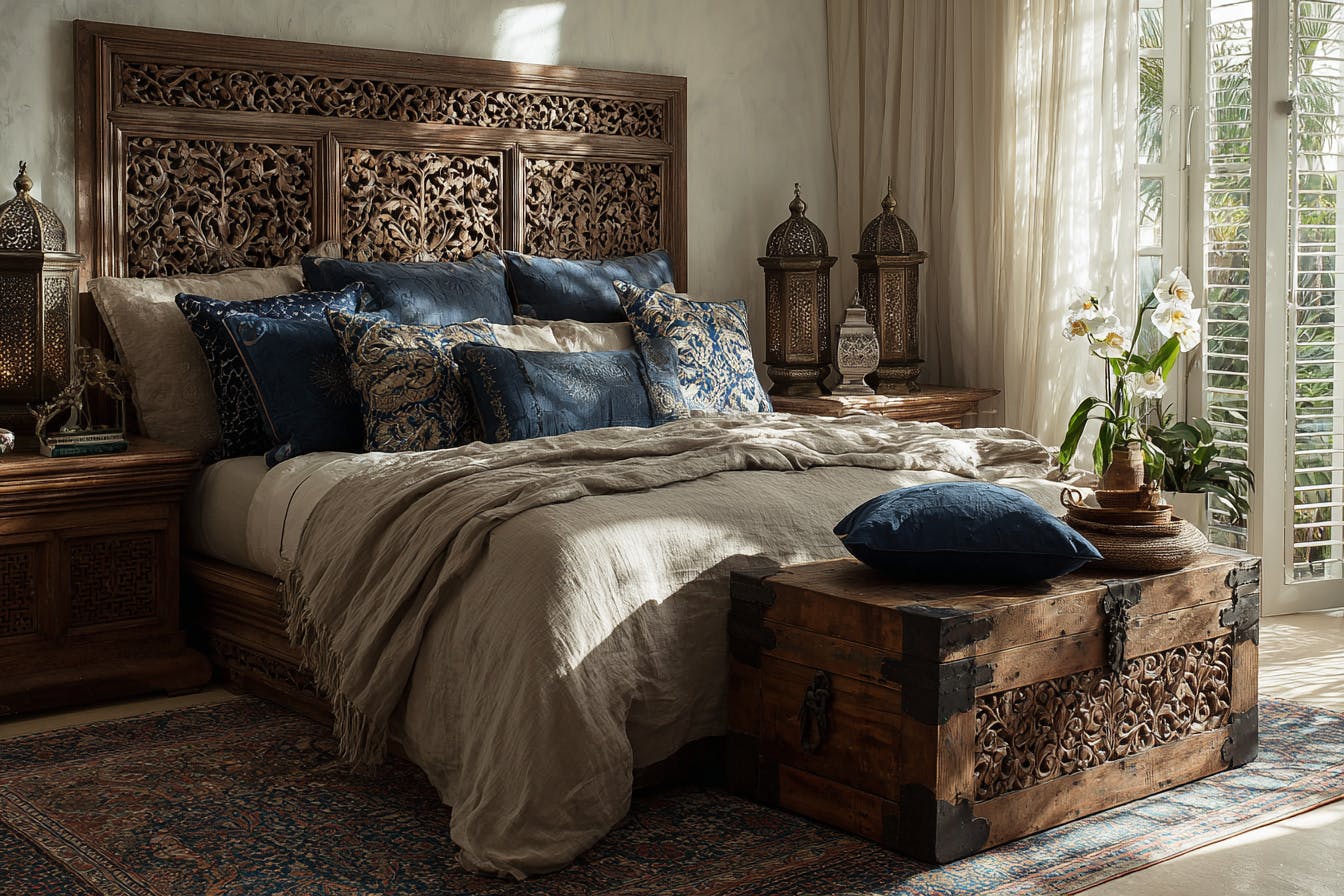Chambre décoration orientale