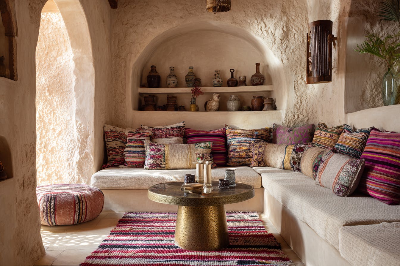 Endroit cosy décoration orientale