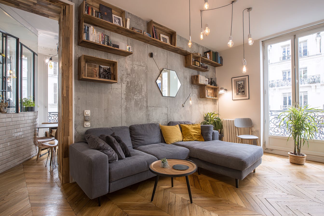Décoration murale avec miroir