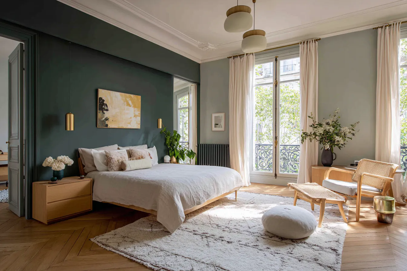 Couleur peinture verte chambre