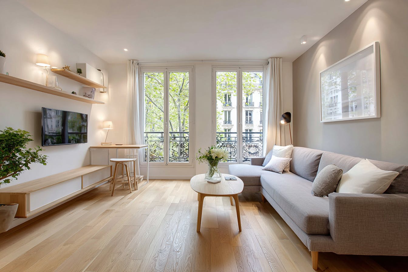 Parquet contre collé en bois claire