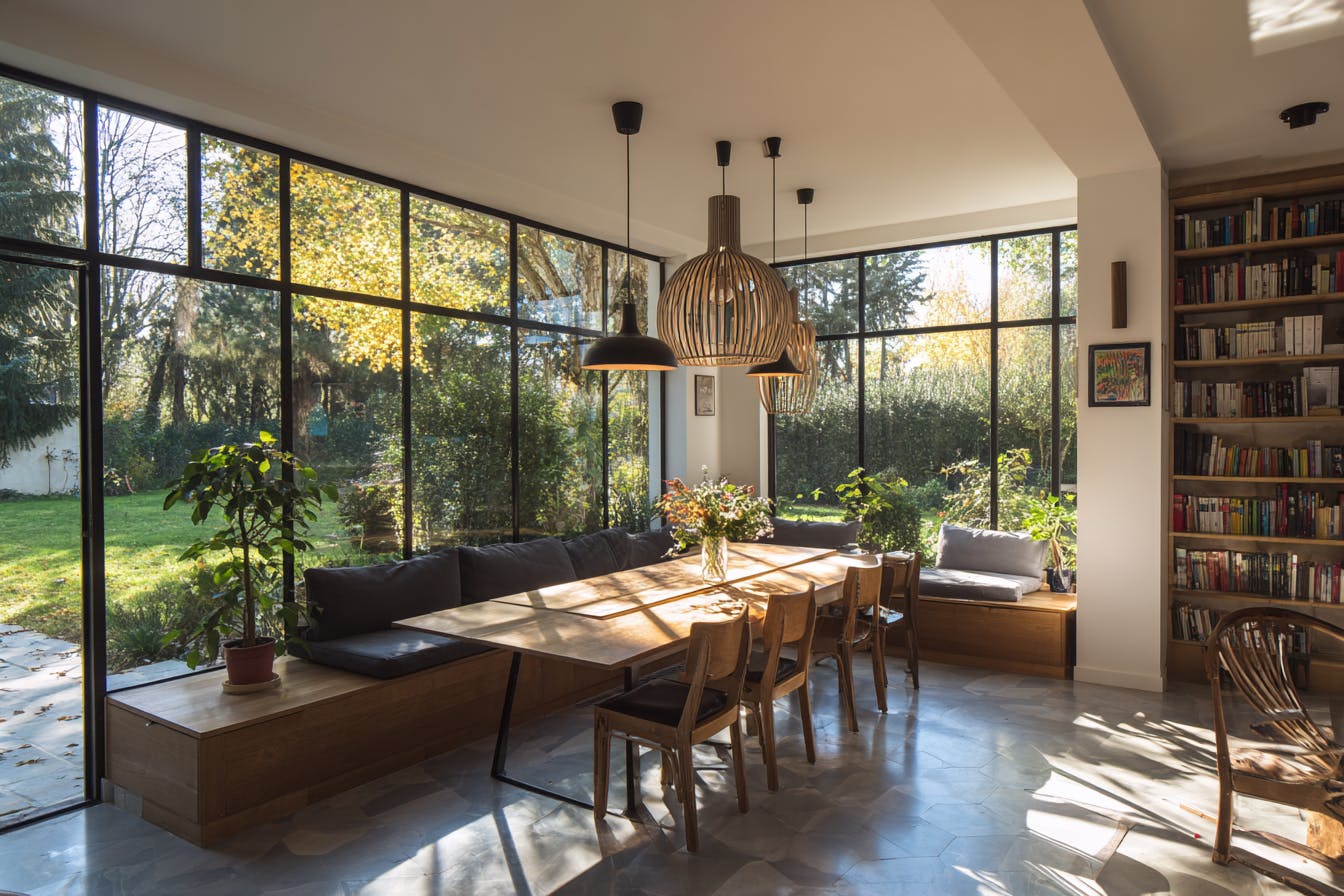 Intérieur véranda à Colmar