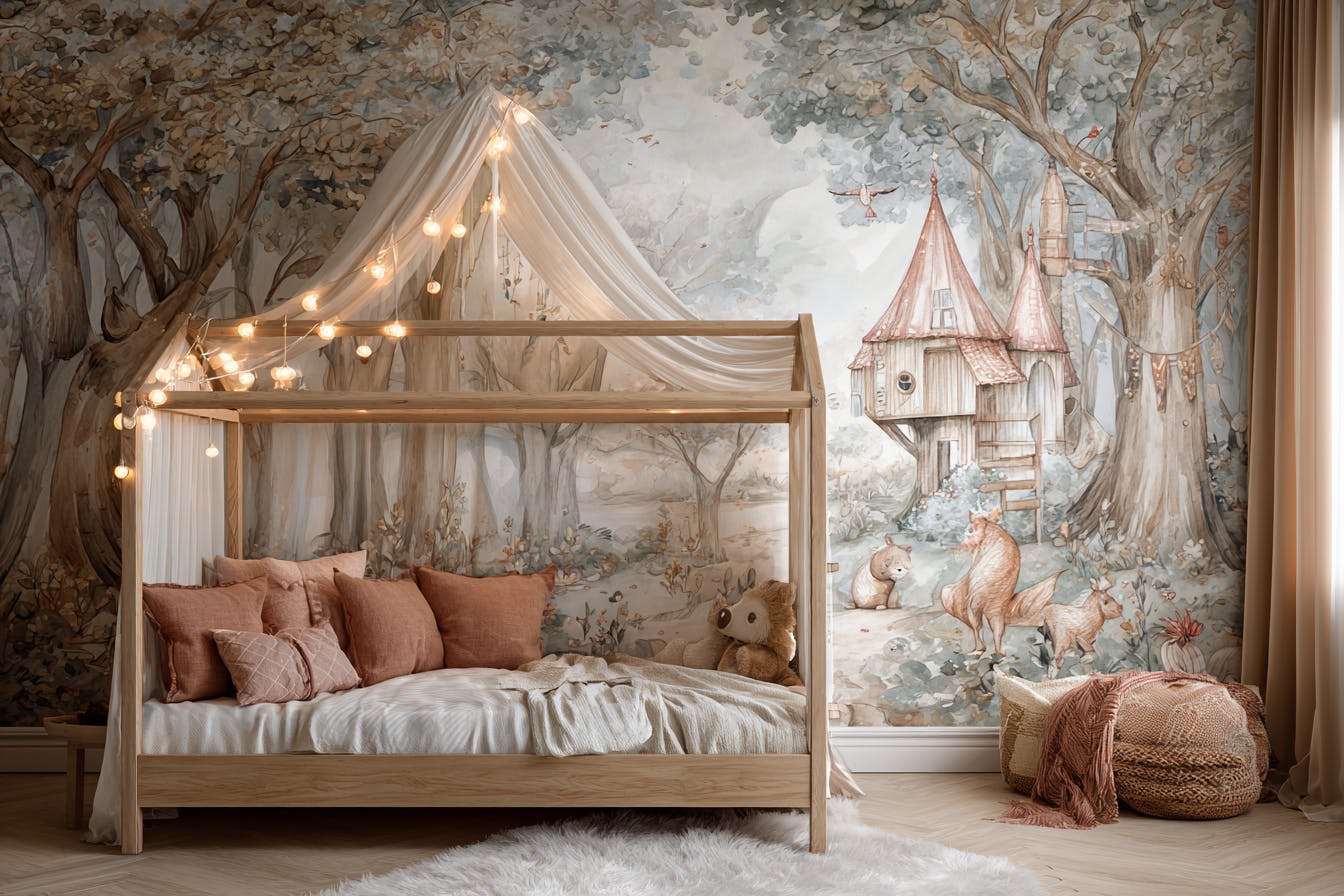 Chambre enfant papier peint