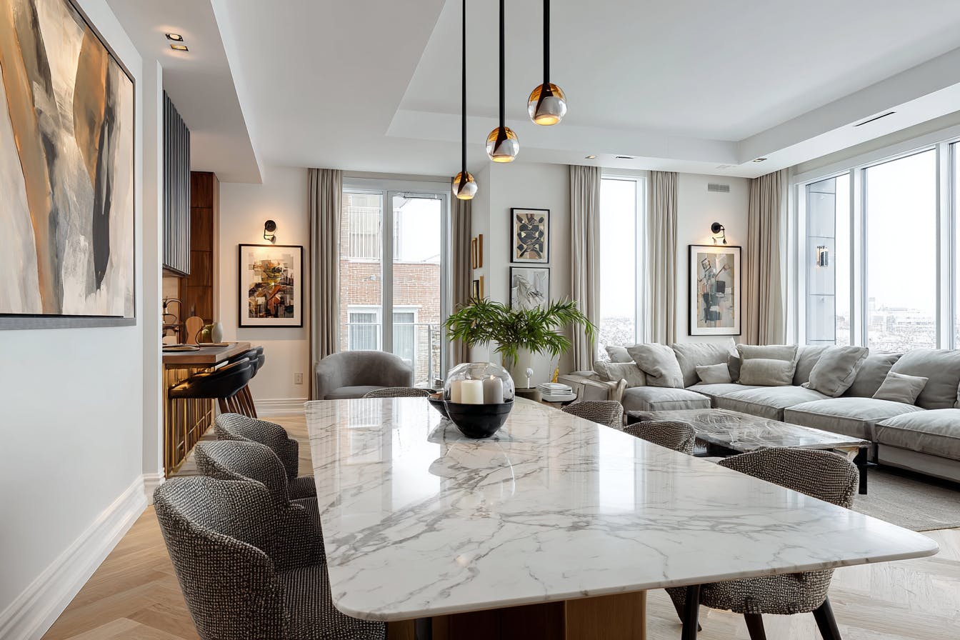 Intérieur moderne d'un appartement