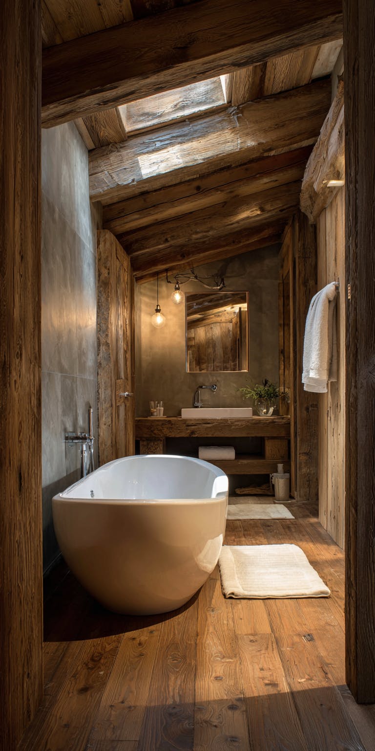 Salle de bain bois