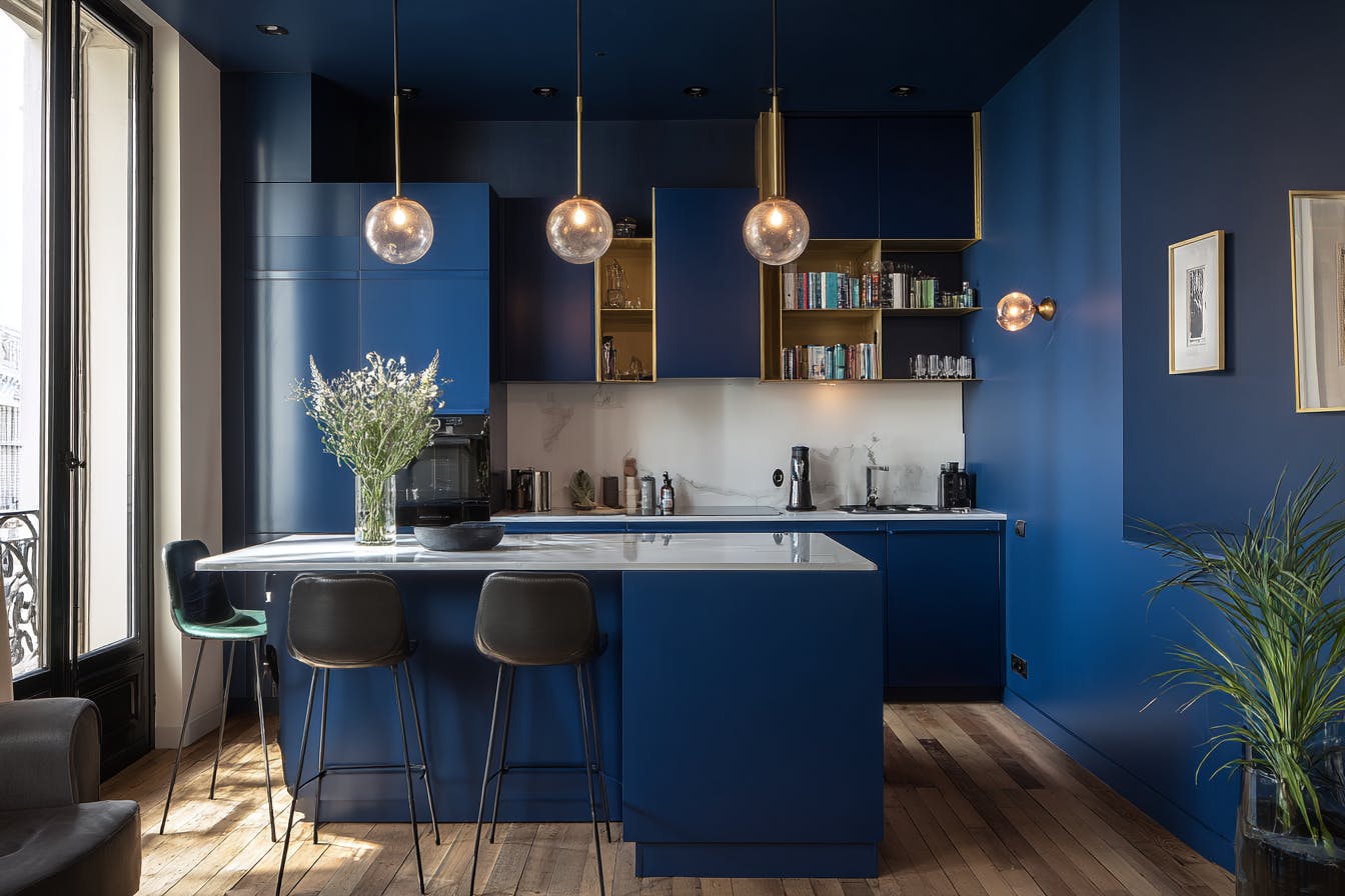 Cuisine bleu roi